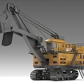 Heavy excavator mining vehicle 3d model