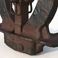 Realistic Rusty Anchor Realistic Anchor Ship Anchor Rusty Equipment Industrial Iron 3d model