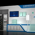 5G Smart Terminal Commercial Products Showcase With Digital Screen Equipment Cabinets And Glass Display Cases