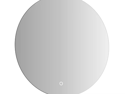 Round Mirror with Minimalist Design and Central Detail for Modern Interior Decor 3d model