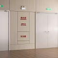 Fire Safety Equipment with Fire Hydrant Fire Extinguisher and Emergency Exit Doors