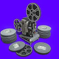 Movie Projector Movie Projector Vintage Movie Projector suit 3d model