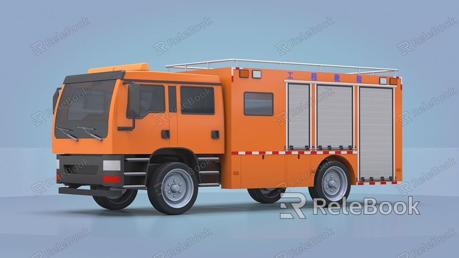 Engineering rescue vehicle Rescue vehicle Construction vehicle Engineering vehicle model