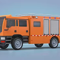 Engineering rescue vehicle Rescue vehicle Construction vehicle Engineering vehicle 3d model