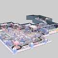 Indoor Playground With Colorful Slides Ball Pit Carousel Climbing Frames And Kids Play Area