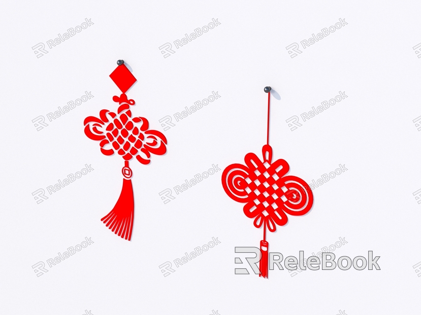 Wall decoration paper-cut Spring Festival couplet sketch daily necessities model