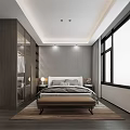 Modern Light Luxury Bathroom With Grey Matte Finishes And Recessed Lighting Next To Large Window