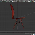 Modern White Single Chair with Wooden Crossed Legs and Minimalist Design for Modern Interior