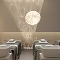 Modern Beauty Salon Interior Design With Reception Counter Mirrors Decorative Lighting And Elegant Decor