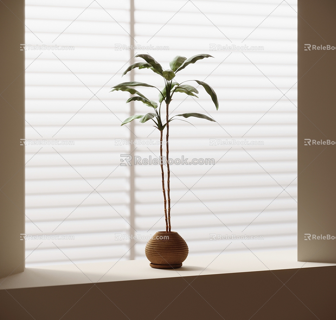 Bonsai plant ornaments 3d model