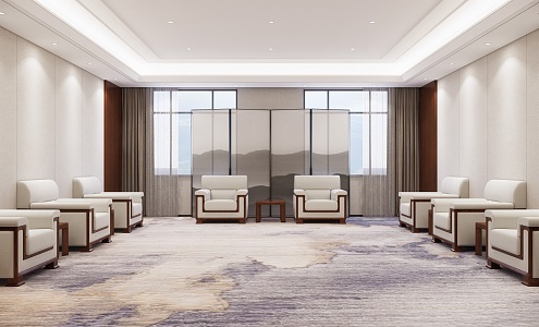 Modern Reception Room 3d model