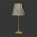 Elegant Modern Table Lamp With White Pleated Lampshade And Golden Base