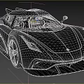 Black Sleek Supercar Featuring Streamlined Design Unique Body Shape And Sporty Exterior