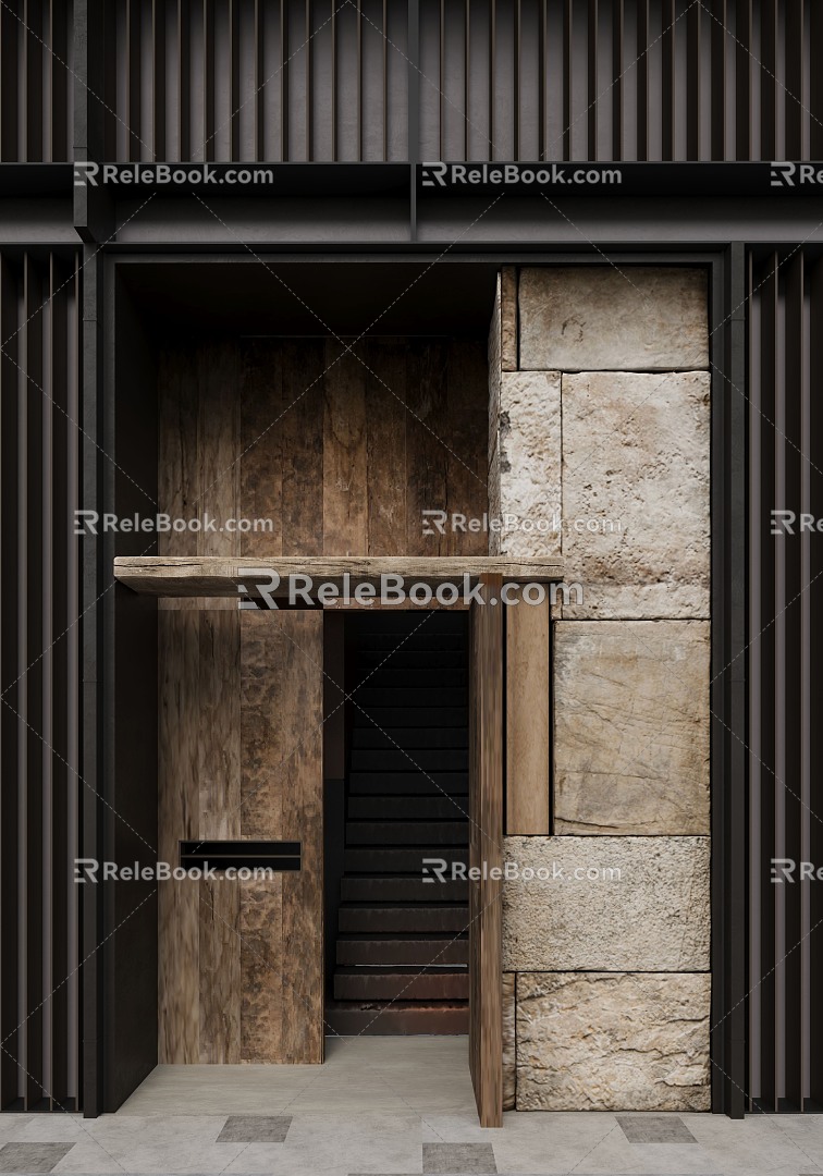 Industrial LOFT door head 3d model