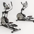 Modern Elliptical Exercise Machines With Digital Displays For Home Gym Fitness Equipment