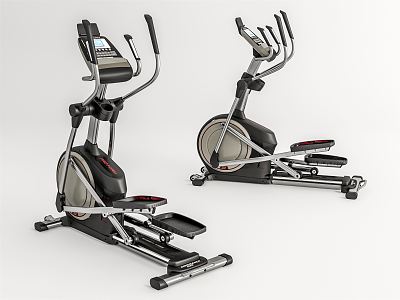 Modern spinning fitness equipment 3d model