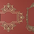European-style Metal Carved European Pattern Hollow Carved Pattern 3d model