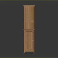 Wooden Storage Cabinet With Upper Glass Door Shelves And Lower Cabinet Design