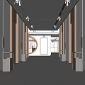 Elegant Modern Elevator Lobby With Sleek Elevators And Decorative Details