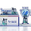 Commercial Display Equipment for Blue Moon Products 60th Anniversary Promotional Retail Stand