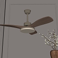 Middle style fan lamp 3d model