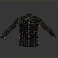 Black Long Sleeve Shirt With Classic Design And Button Front For Daily Wear