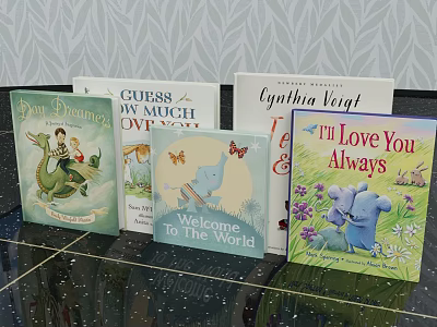 Children's Picture Books Collection With Cartoon Characters And Heartwarming Themes 3d model