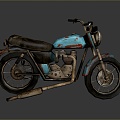 Motorcycle Two-wheeled Motorcycle Cross-country Motorcycle Road Race Motorcycle Motor Vehicle Transport 3d model