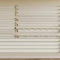 Various White Gypsum Cornice Molding Designs For Interior Decoration 3d model