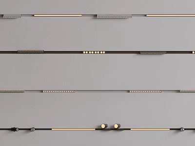 Modern Downlights and Spotlights with Sleek Design for Home Ceiling Lighting 3d model