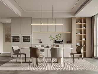 Modern Restaurant Home Restaurant 3d model