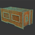 Wooden Entryway Console Cabinet With Intricate Carved Patterns And Storage Drawers