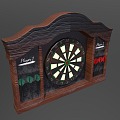 American arrow target target dart 3d model