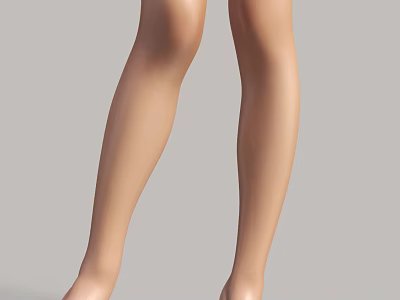 Well Toned Legs With Slim Muscular Physique From Regular Exercise 3d model