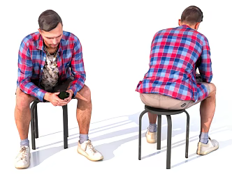 Male Role Man 3d model