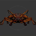 Orange and Black Striped Beetle With Long Antennae Large Mandibles and Distinctive Exoskeleton