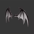 Stylish Shiny Black Decorative Wings Accessory For Cosplay And Decoration