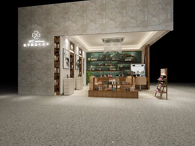 Modern Beauty and Hair Salon Interior Design with Styling Tools and Elegant Decor 3d model