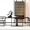 End View Desk 3d model
