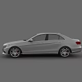 Silver Sedan Car Side Profile With Modern Sleek Body And Sporty Alloy Wheels
