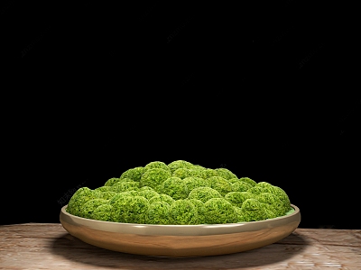 moss potted plant model