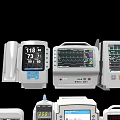 Medical Monitoring Devices Multi Parameter ECG Monitors With Digital Screens And Various Clinical Models