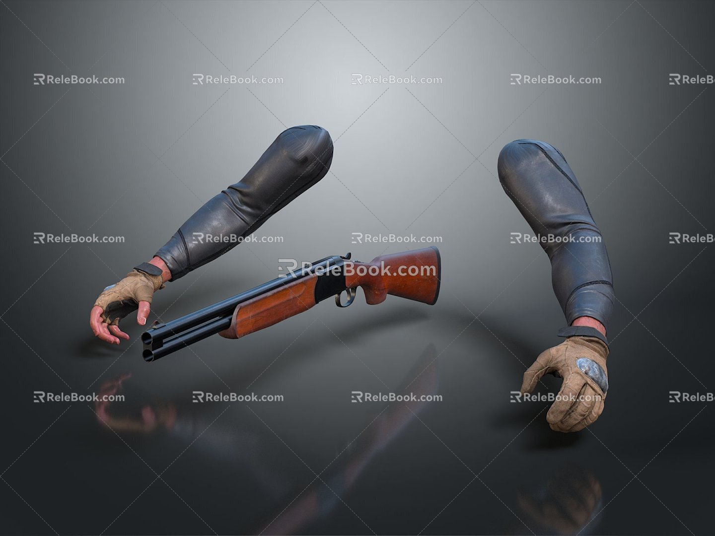 Modern weapons, hot weapons, hot weapons, guns, military articles, military equipment, military supplies, munitions 3d model