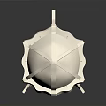White Character Helmet Model Featuring Decorative Spikes And 3D Design
