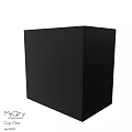 Black Cube Detergent Container For Daily Washing Household Cleaning Use