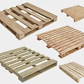 Industrial Equipment Featuring Various Wooden Pallets For Logistics And Storage