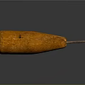 Orange Conical Shaped Household Tool With Textured Surface And Metal Pin