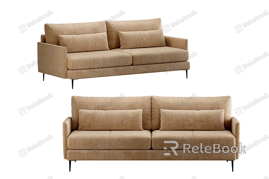 Modern Double Sofa Simple Sofa model