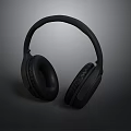 High Quality Black Over Ear Headphones with Plush Ear Cushions for Computer Users