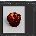 Freshly Baked Carrot Muffin Topped With Rich Chocolate Chunks And Moist Texture
